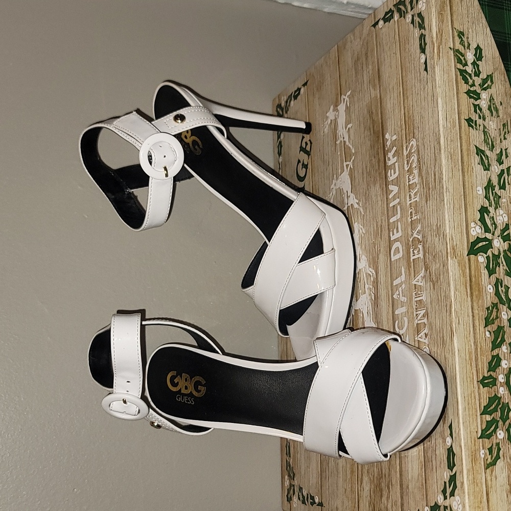 White high heels